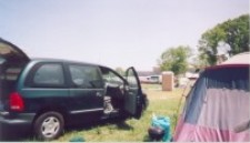 Our first day , still setting up camp 